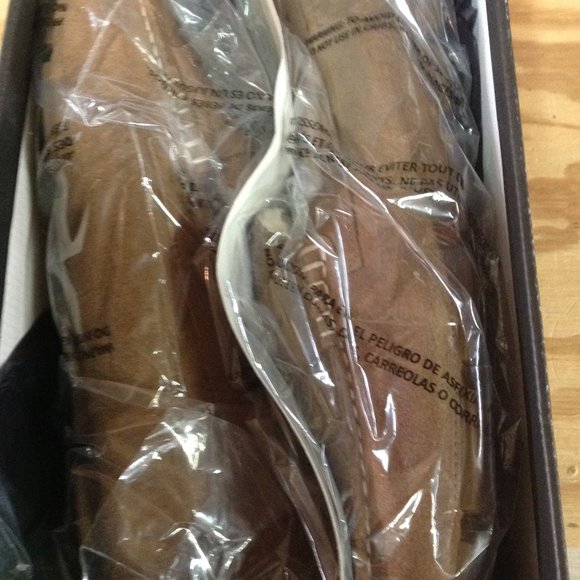 Bloomingdale's Men's Tan Suede Moc Toe Loafers/Slippers - 12 - New in Box - Picture 6 of 8